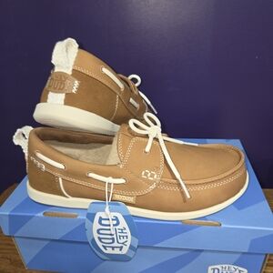 Hey Dude Womens harbor breeze lo classic bone brown synthetic 45199-2MY New 2026